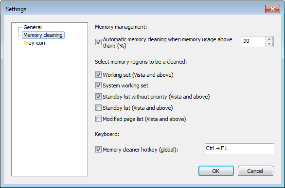 Detailed standby and modified page list breakdown in Mem Reduct